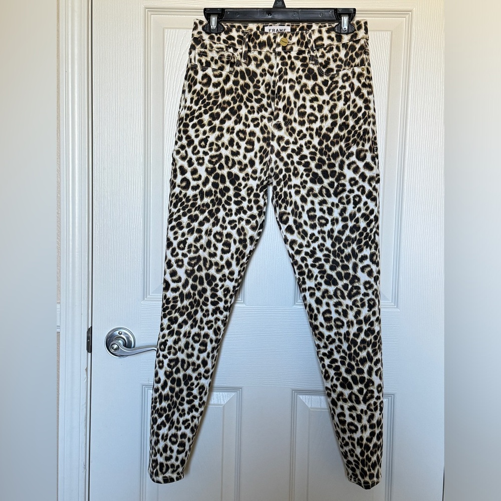 Frame Denim with animal print